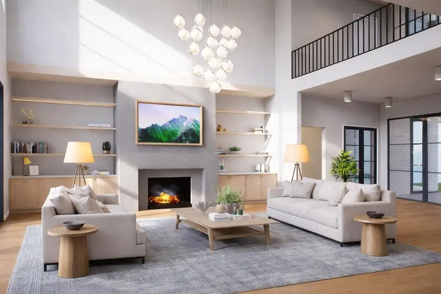 Furnished interior view inside a new home in , Dallas (Image 5).