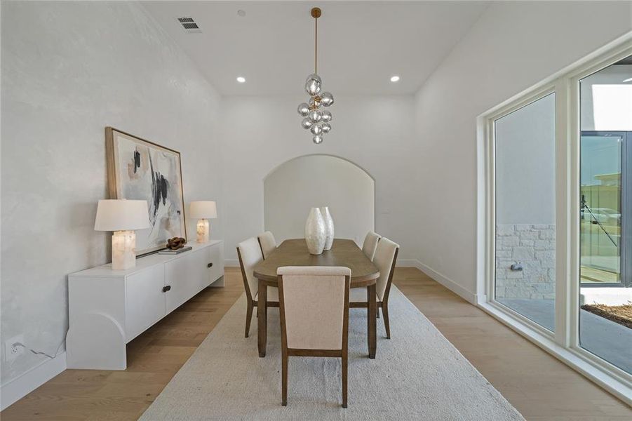 Furnished interior view inside a new home in , Heath (Image 6). Furnished interior view inside a new home in , Heath (Image 6).