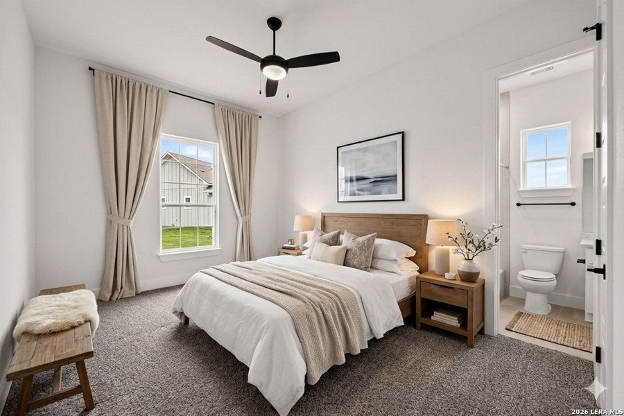 Furnished interior view inside a new home in , Castroville (Image 38).