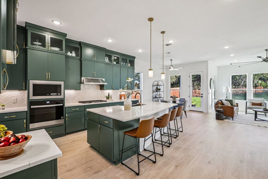 Furnished interior view inside a new home in Sauls Ranch, Round Rock (Image 15).