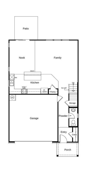 2D floor plan layout of this home in Bellina, York, SC (Image 4).