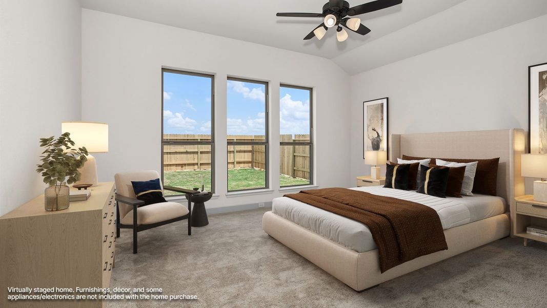 Furnished interior view inside a new home in Lakes of Cane Island, Katy (Image 5).
