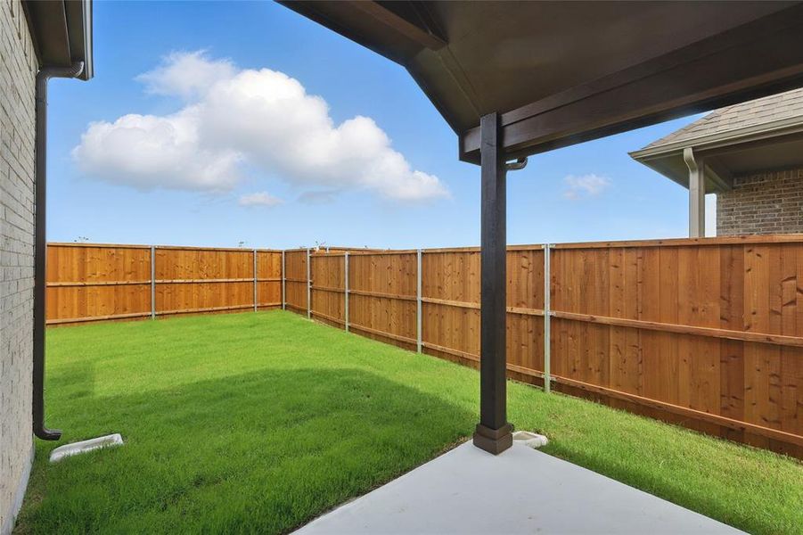 View of yard with a patio area View of yard with a patio area