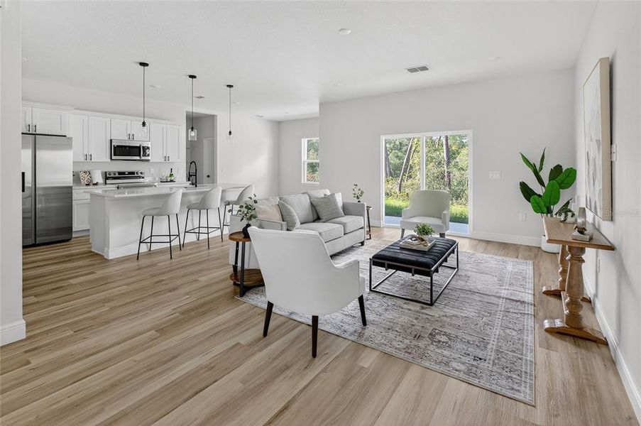 Furnished interior view inside a new home in , Ocala (Image 30).