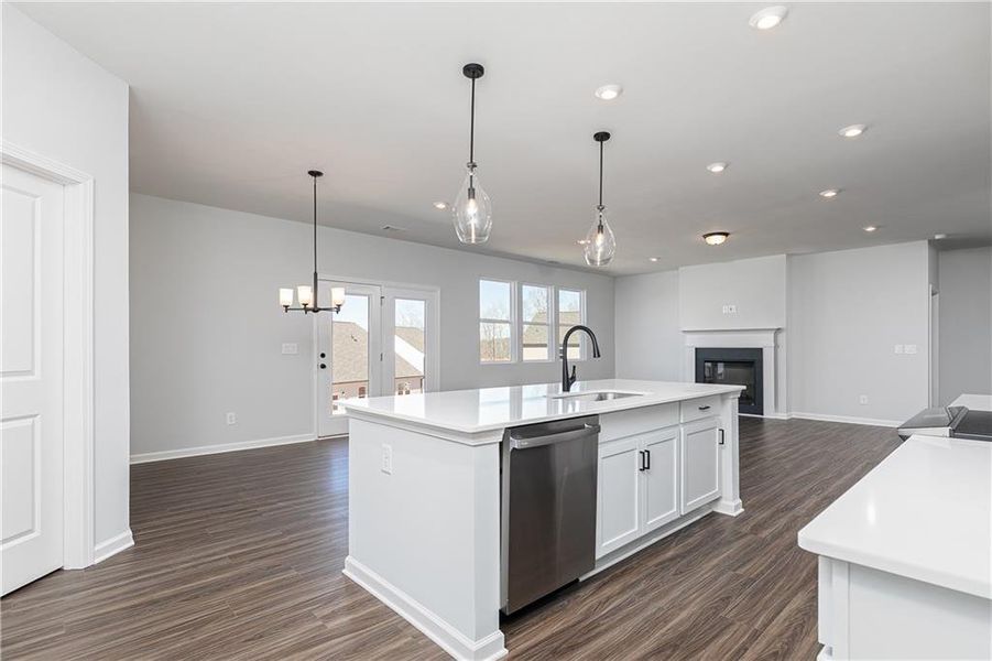 Furnished interior view inside a new home in Riverside Ridge, Lawrenceville (Image 7).