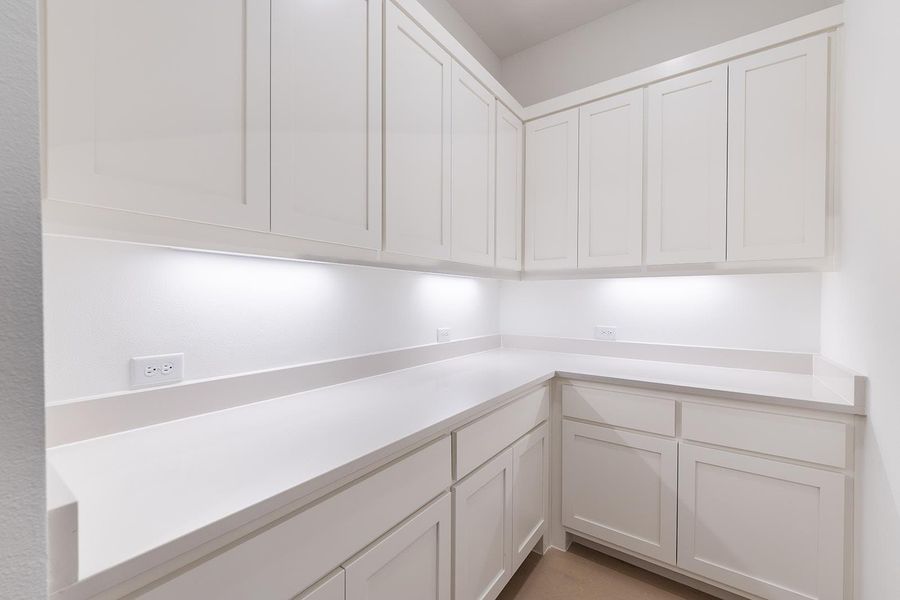 Furnished interior view inside a new home in The Hollows Sanctuary - 85', Jonestown (Image 8).