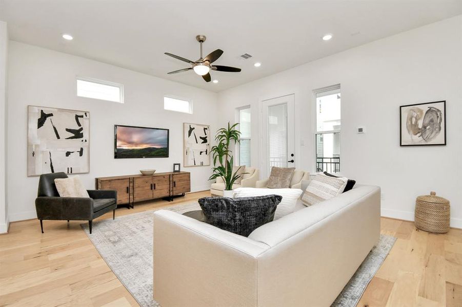 10 ft ceilings give a grand feel of this CMC Home.