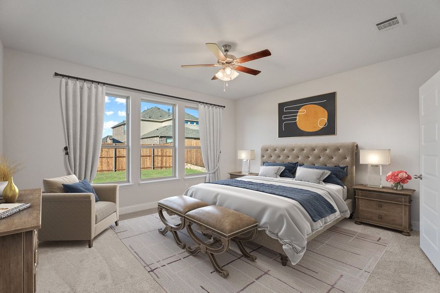 Representative furnished interior of a home built from the Parker by Beazer Homes in Lovers Landing, Forney (Image 12).
