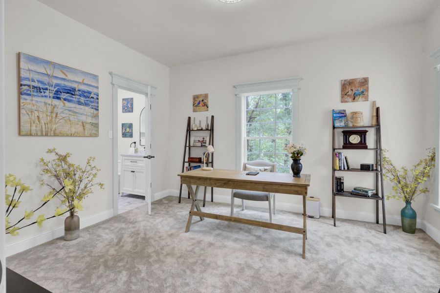 Furnished interior view inside a new home in , Charleston (Image 13).