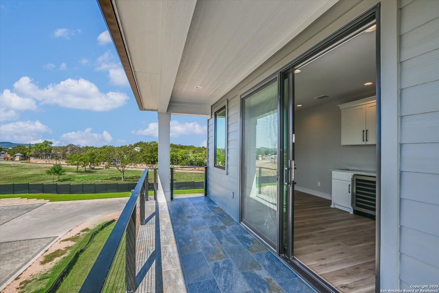 Exterior details and patio area of a home in , Kingsland (Image 29).