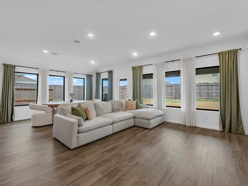 Furnished interior view inside a new home in Samara, League City (Image 12).