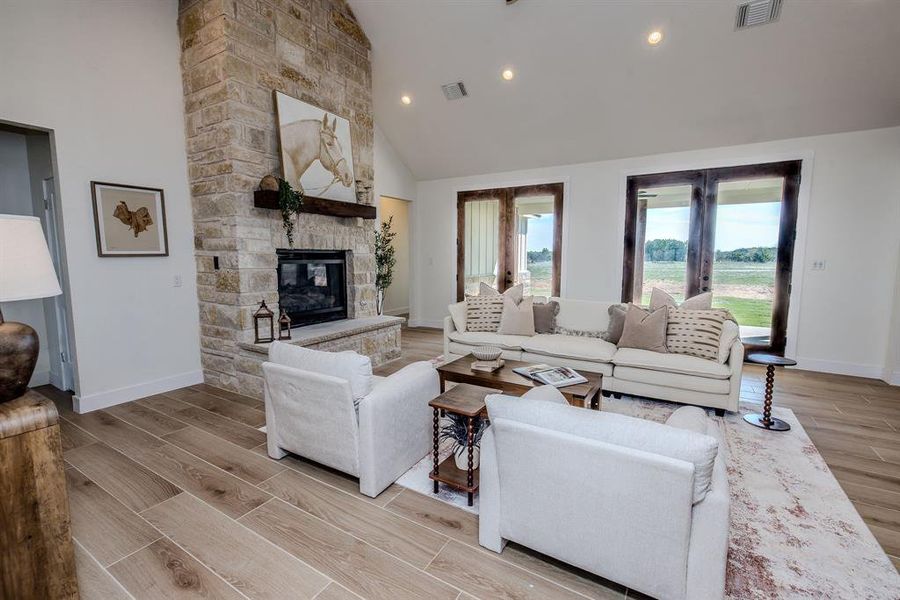Furnished interior view inside a new home in , Graford (Image 30).