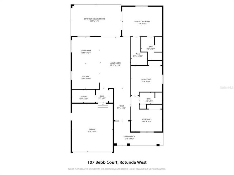 2D floor plan layout of this home in , Rotonda West, FL (Image 5).