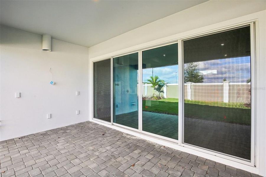 Exterior details and patio area of a home in Eagles Cove at Mirada, San Antonio (Image 26).