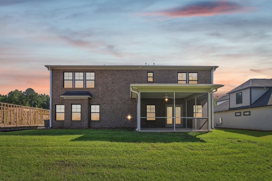 Representative exterior details of a home built from the Austin II by Great Southern Homes in Edwards Ridge, Central (Image 22).