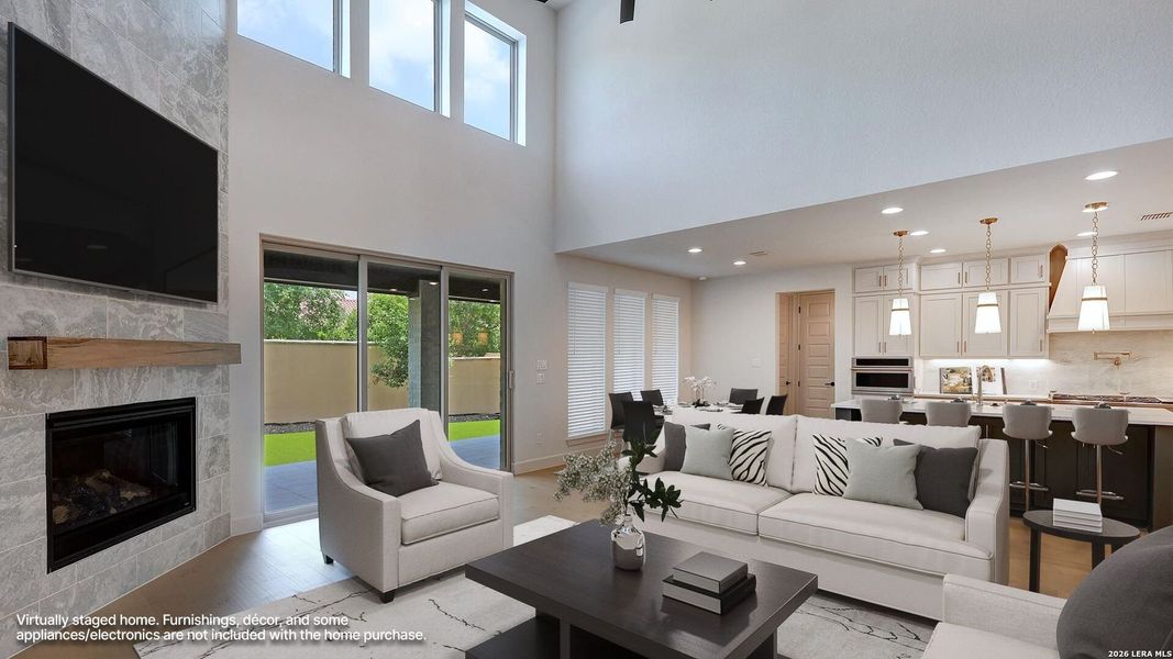 Furnished interior view inside a new home in The Dominion, San Antonio (Image 12).