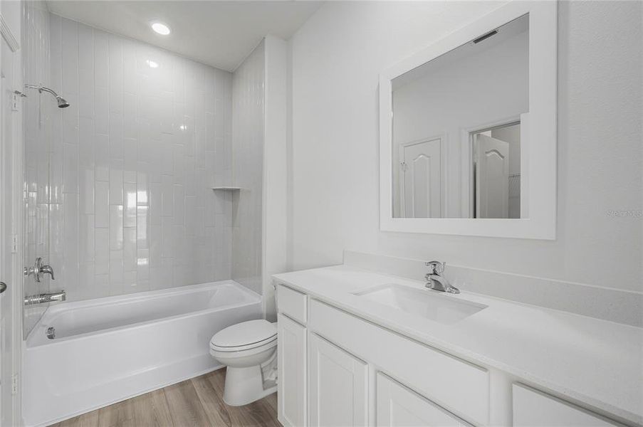 Furnished interior view inside a new home in Gum Lake Preserve, Lake Alfred (Image 11). Furnished interior view inside a new home in Gum Lake Preserve, Lake Alfred (Image 11).