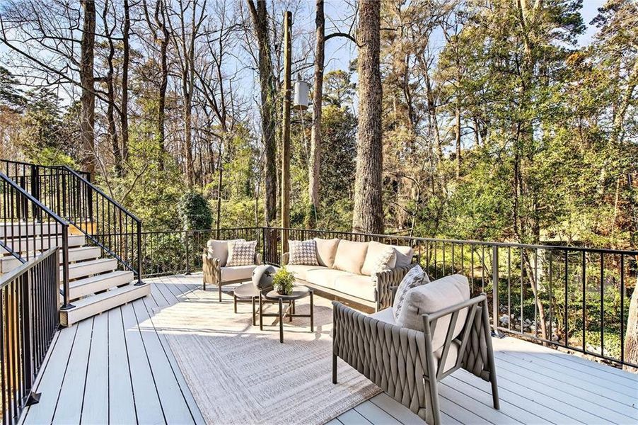 Exterior details and patio area of a home in , Atlanta (Image 27).