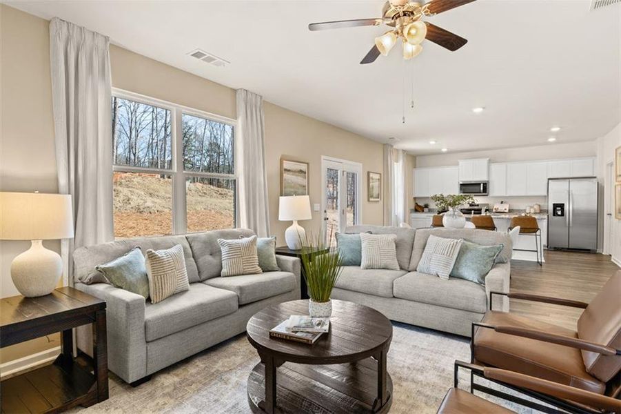 Furnished interior view inside a new home in Jackson Landing, Jefferson (Image 43). Furnished interior view inside a new home in Jackson Landing, Jefferson (Image 43).