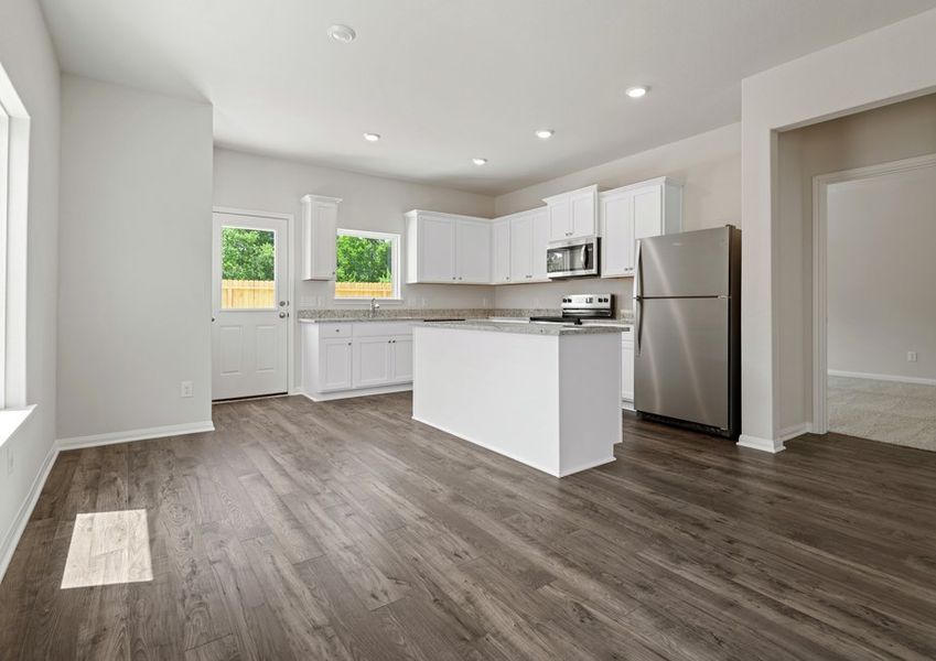 Chef-ready kitchen with an island