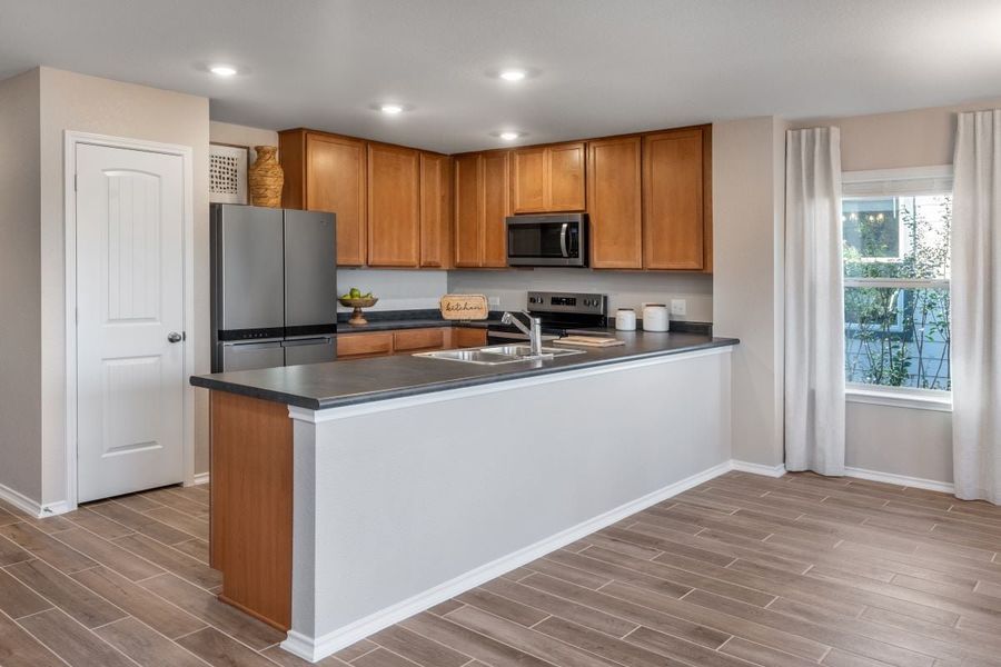 Representative furnished interior of a home built from the Plan 1675 Modeled by KB Home in Hidden Trails, Belton (Image 5).