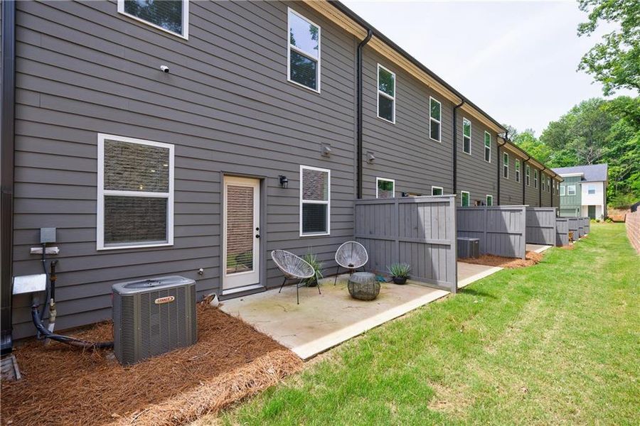 Exterior details and patio area of a home in , Atlanta (Image 4).