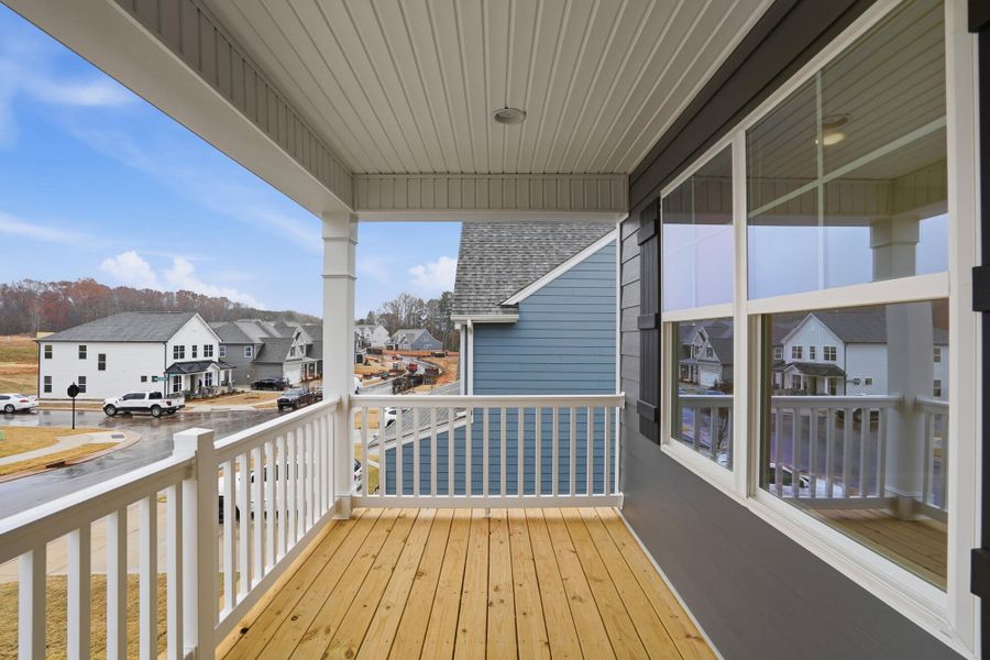 Exterior details and patio area of a home in Carrington, Stanley (Image 33).