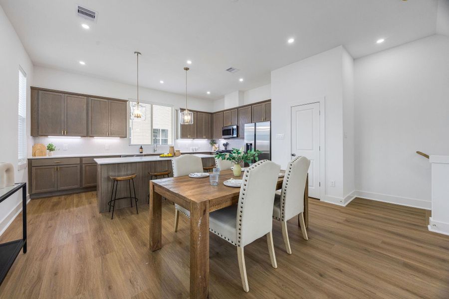 Furnished interior view inside a new home in Commons at West Tidwell, Houston (Image 4).