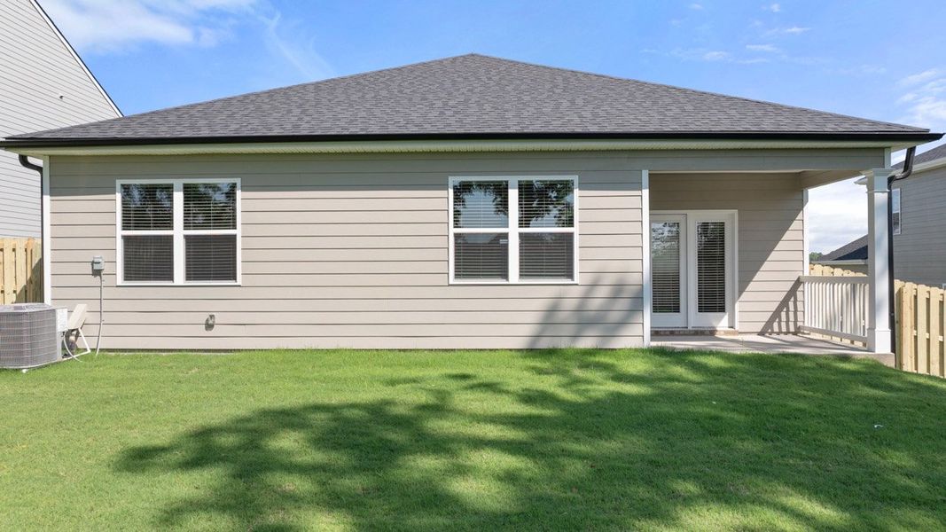 Representative exterior details of a home built from the Cali by D.R. Horton in Highland Hills, Graniteville (Image 2).