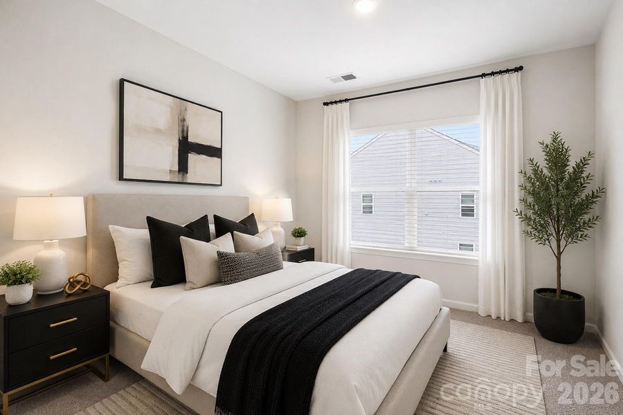 Furnished interior view inside a new home in Sloan Station, Charlotte (Image 14).