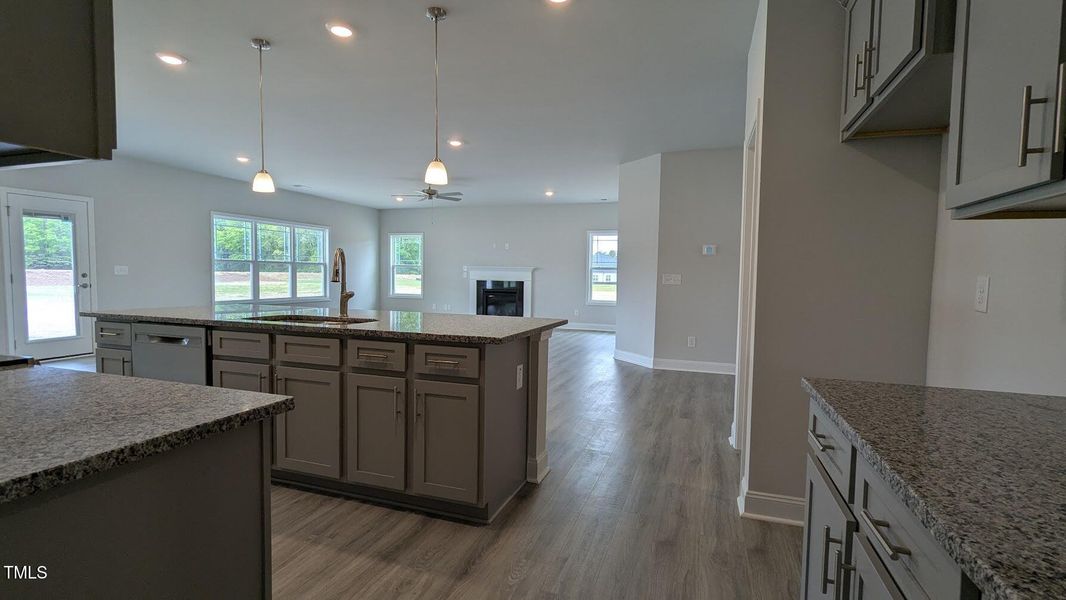 kitchen view from garage
