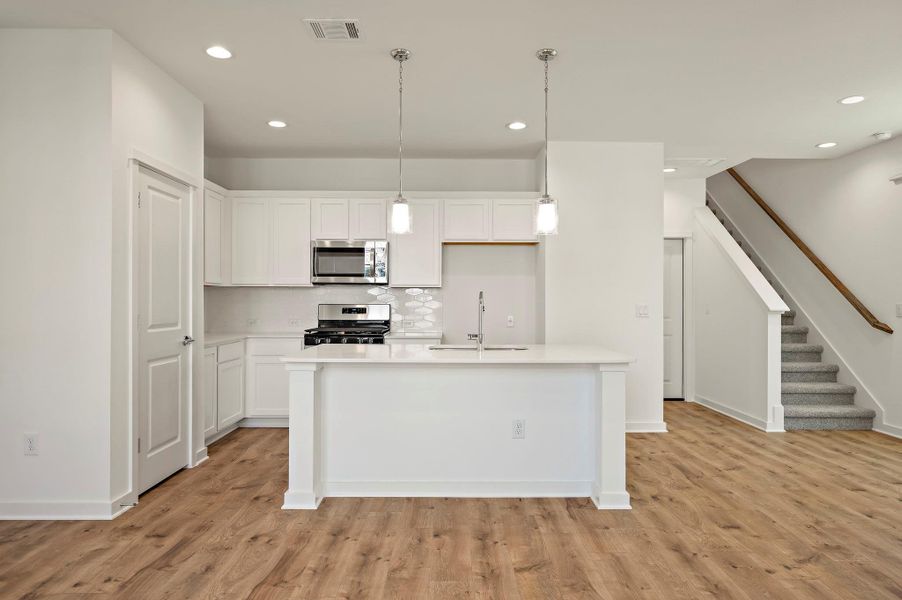 Furnished interior view inside a new home in , Buda (Image 7). Furnished interior view inside a new home in , Buda (Image 7).