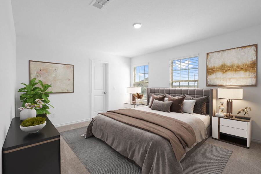 Virtually Staged Secondary Room