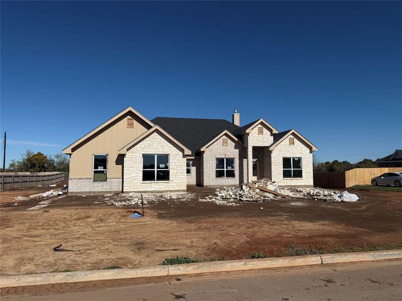 In-progress construction of a new home in , Abilene, TX (Image 2). In-progress construction of a new home in , Abilene, TX (Image 2).