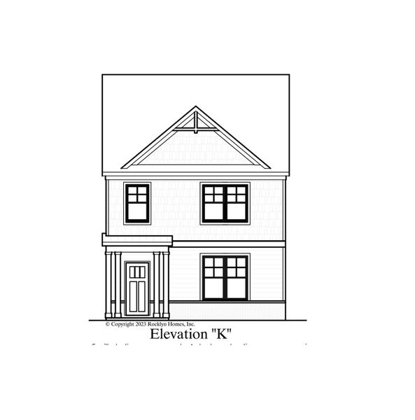 Representative rendering of the exterior for the Redwood by Rocklyn Homes (Image 5).