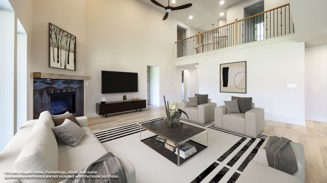 Furnished interior view inside a new home in Santa Rita Ranch - Eldorado, Liberty Hill (Image 4).