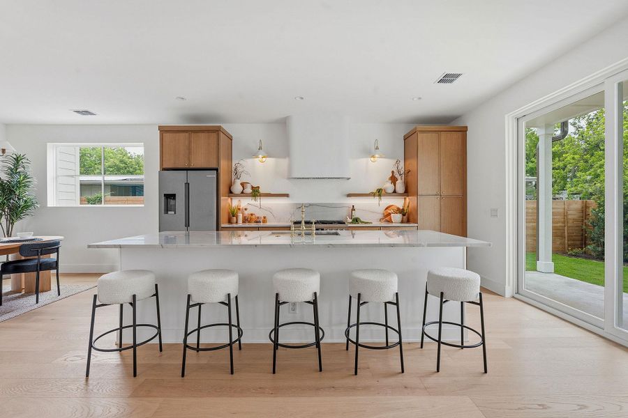 Furnished interior view inside a new home in , Austin (Image 8).