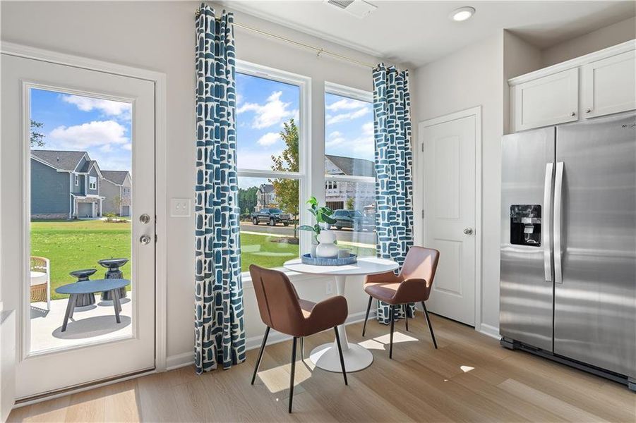 Furnished interior view inside a new home in Enclave at Evergreen, Fairburn (Image 13).