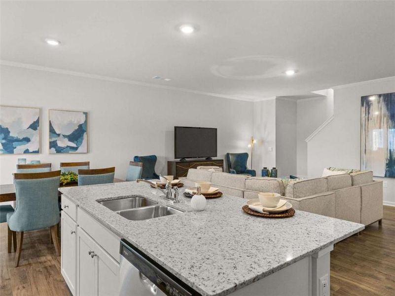 Furnished interior view inside a new home in Rosewood Farms, Acworth (Image 6).