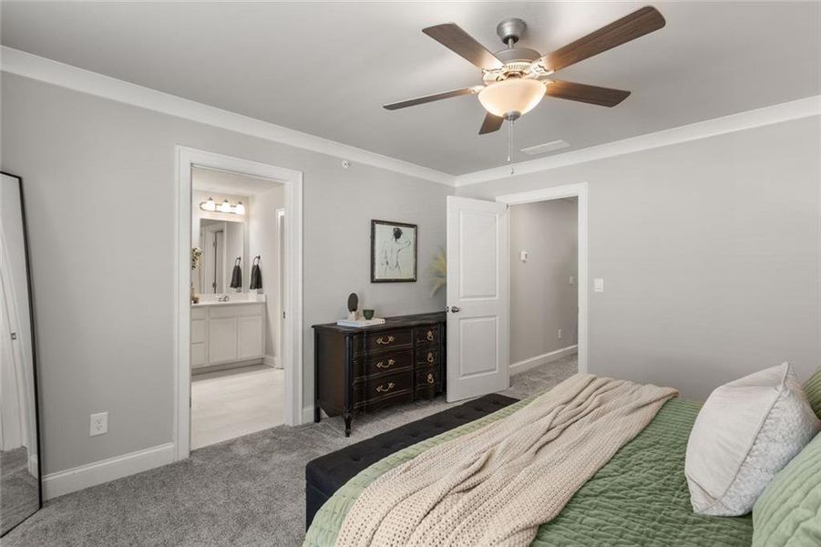 Furnished interior view inside a new home in Terrace at Riverview Landing, Smyrna (Image 28).