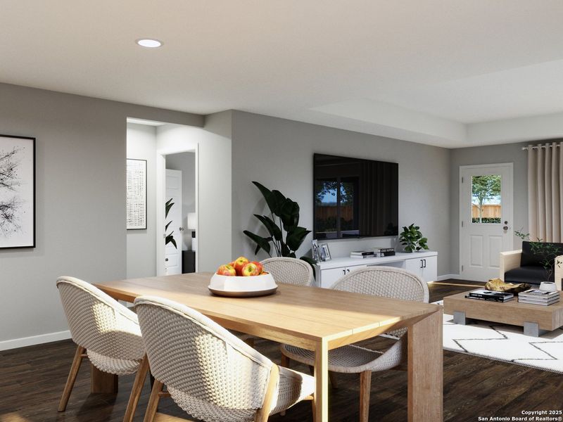 Furnished interior view inside a new home in Swenson Heights, Seguin (Image 5).