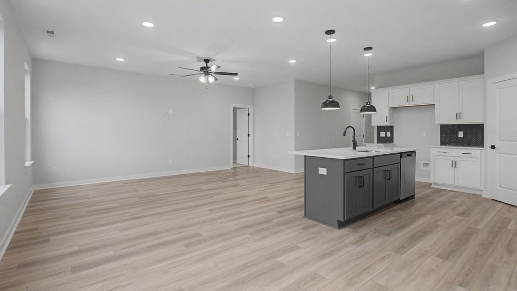 Representative furnished interior of a home built from the Greenwich by DRB Homes in Cottages of Bearwood, Mount Pleasant (Image 20).