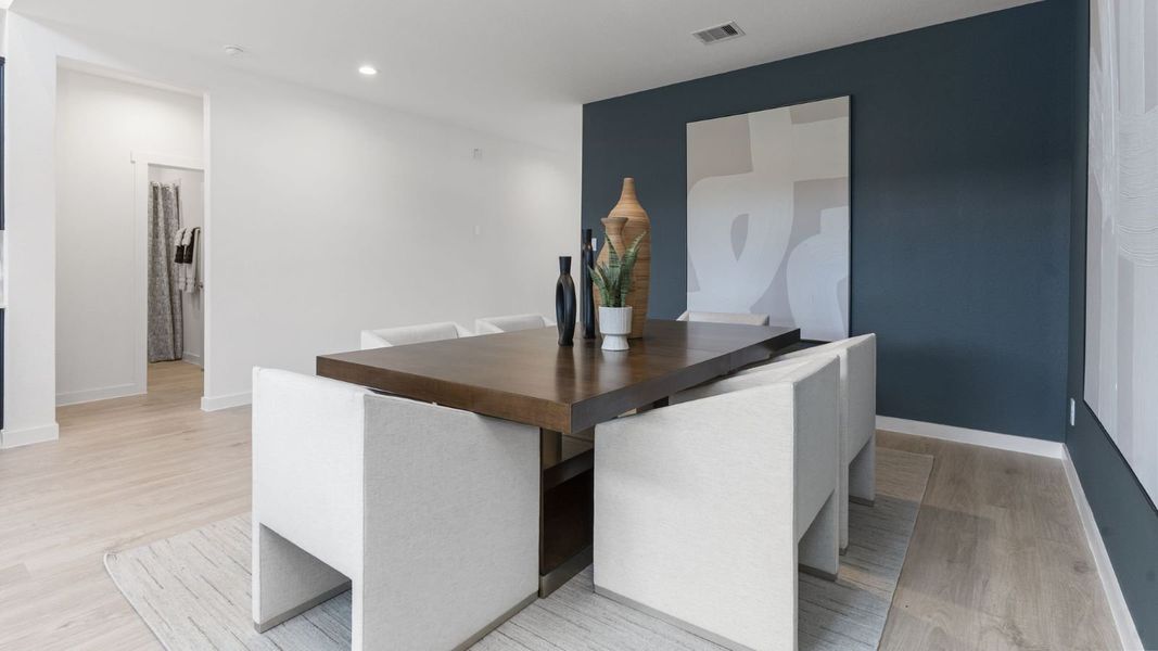Furnished interior view inside a new home in Tamarron, Fulshear (Image 7).
