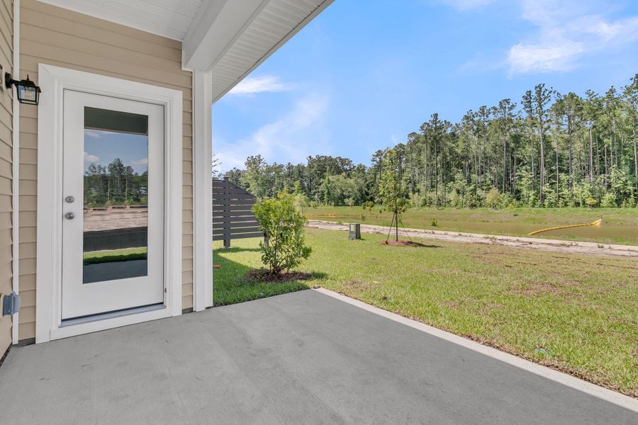 Exterior details and patio area of a home in , Summerville (Image 19). Exterior details and patio area of a home in , Summerville (Image 19).