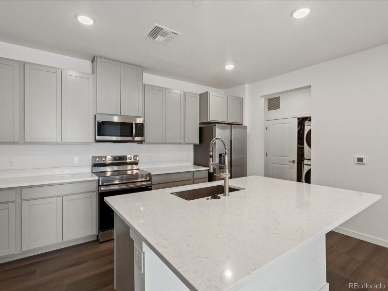 Furnished interior view inside a new home in Gateway Commons, Denver (Image 4).