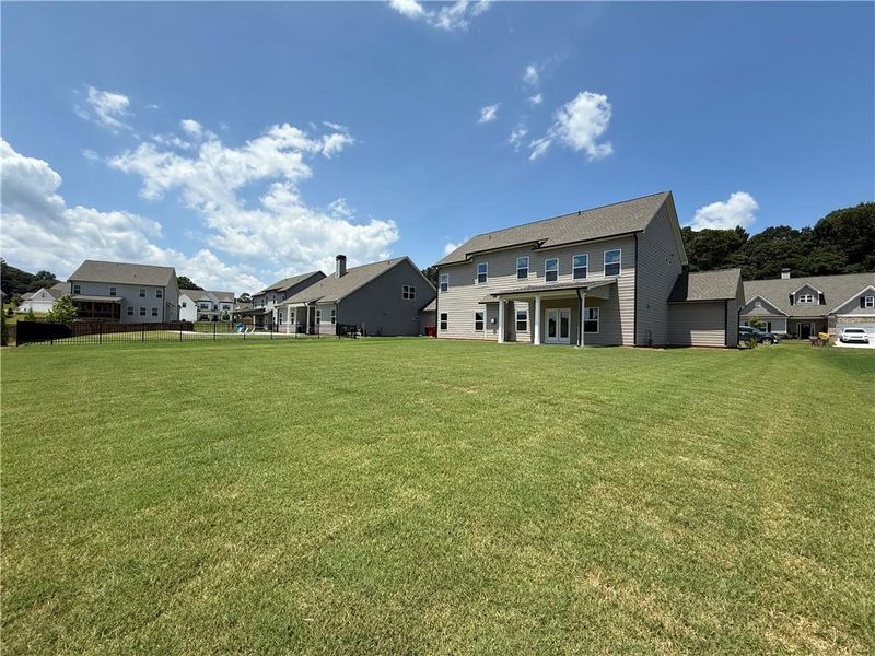 Exterior details and patio area of a home in , Hoschton (Image 22).