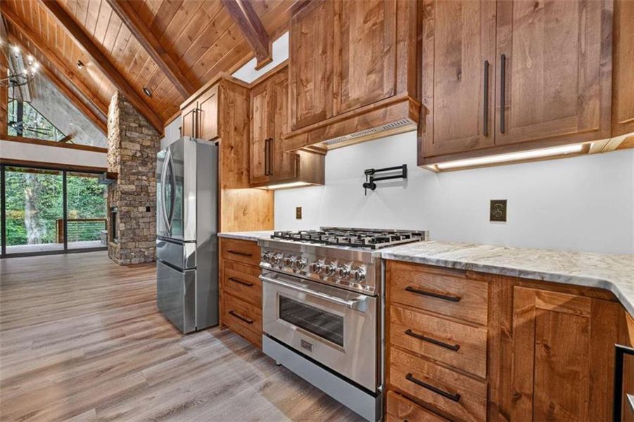 Furnished interior view inside a new home in , Ellijay (Image 9).