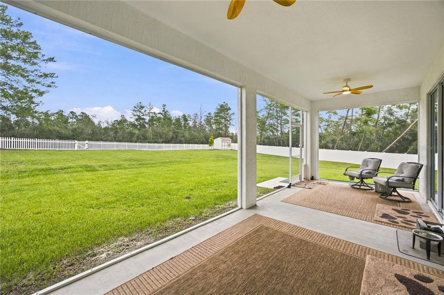 Exterior details and patio area of a home in Marion Oaks, Ocala (Image 3).