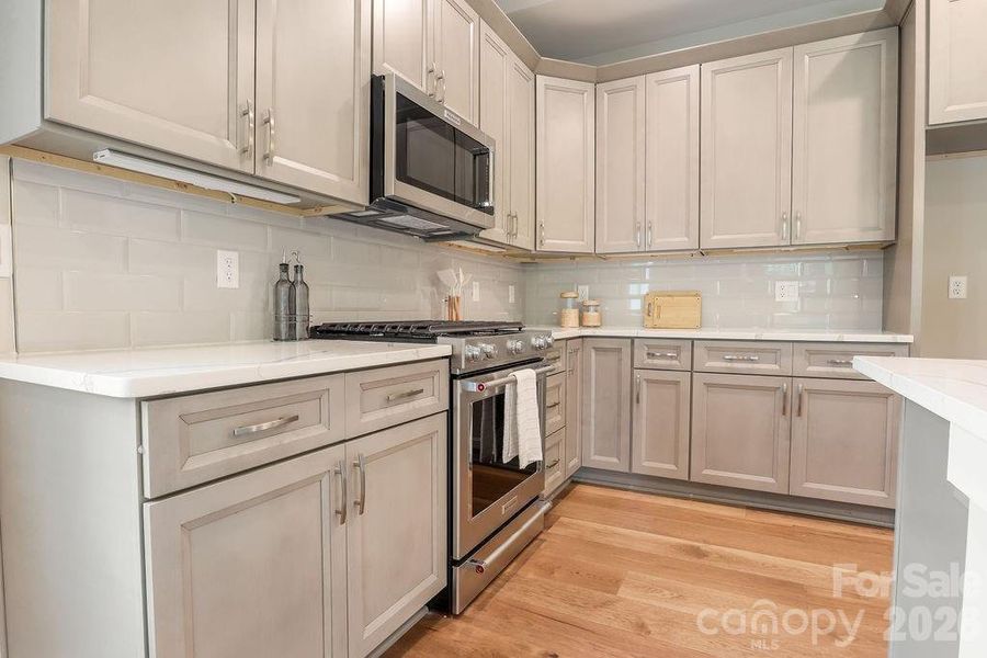 Under cabinet lighting with the ease of one switch
