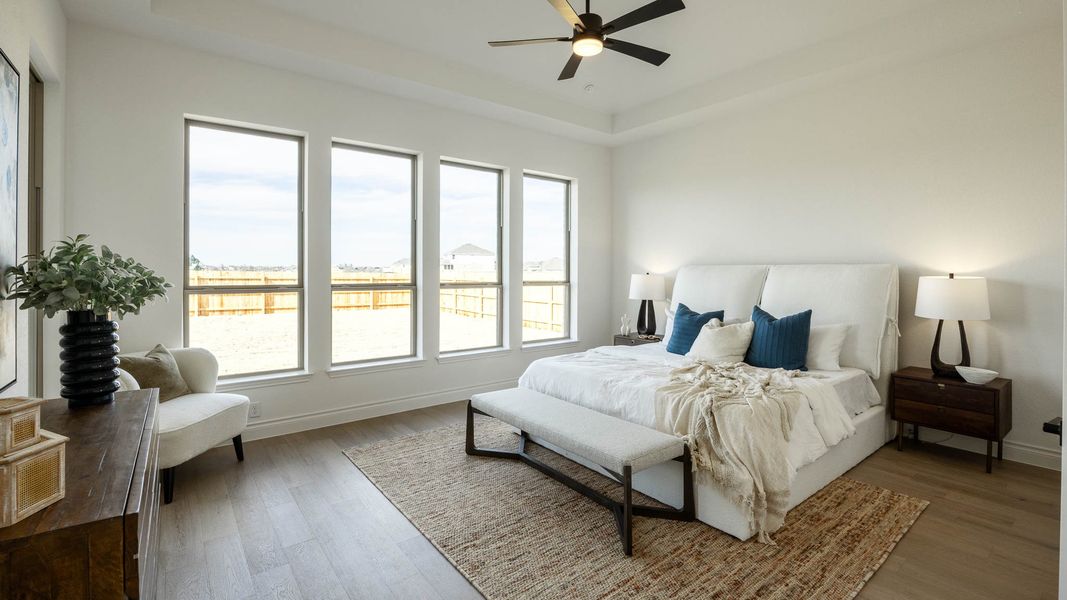Furnished interior view inside a new home in Santa Rita Ranch 90', Liberty Hill (Image 6).